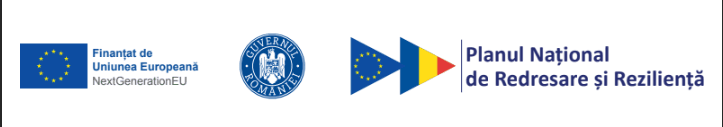 Finanțat de Uniunea Europeană – NextGenerationEU · Guvernul României · Planul Național de Redresare și Reziliență